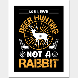 Deer Hunting T - Shirt Design Posters and Art